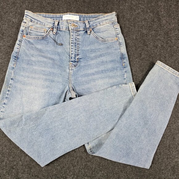 NWOT Blue Topshop Light Wash Jamie High Waist Skinny Jeans 30x30 - Picture 1 of 6